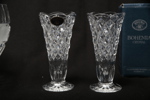Bohemia, Kristall skål & Vaser med original kartong.