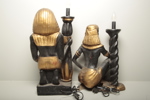 Bordslampor, 2st, Egyptisk motiv