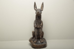 Figurin, modern, Egyptisk motiv- sittande "Anubis"