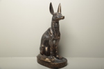 Figurin, modern, Egyptisk motiv- sittande "Anubis"