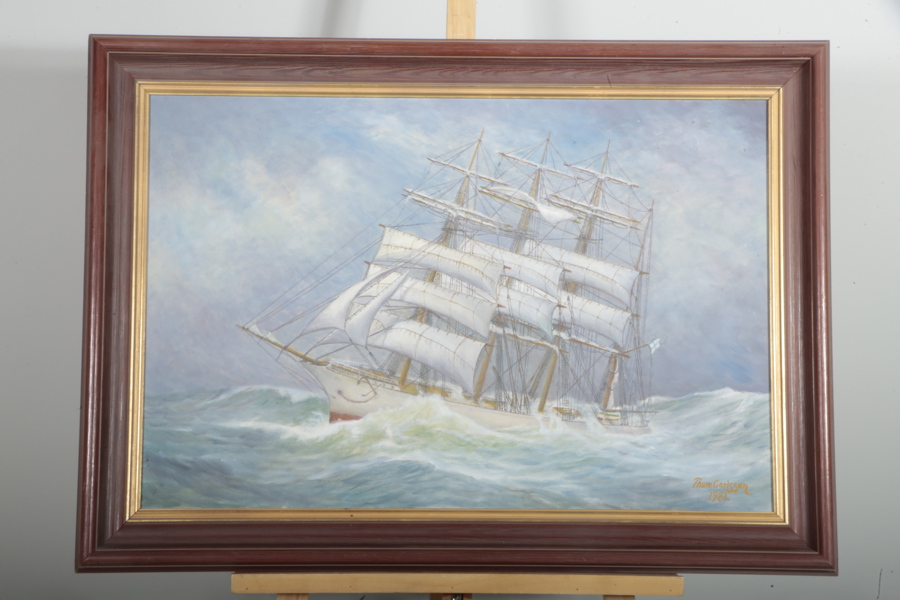 Thure Carlsson, Olja på duk, Signerad 1981