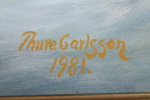 Thure Carlsson, Olja på duk, Signerad 1981