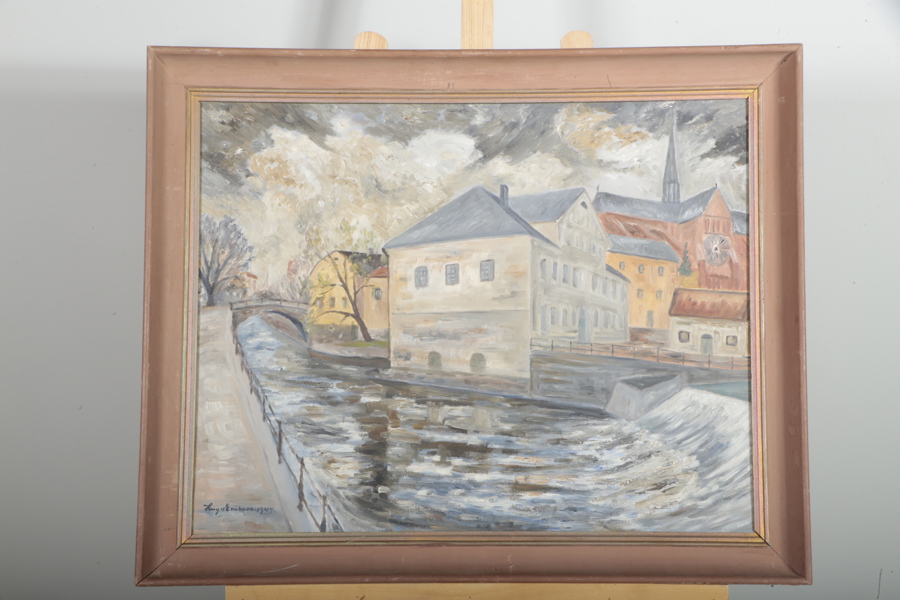 Hugo Eriksson, Olja på duk, Signerad 1944