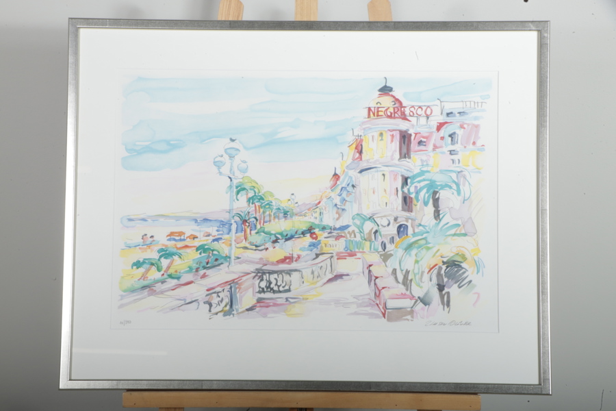 Oliver Zlatku, färglitografi, signerad 