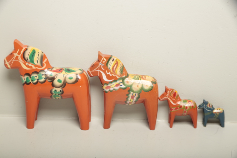 Dalaslöjd, 4st hästar