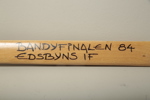 Bandyklubba, Bandyfinalen 84, Edsbyn IF med autografer. 