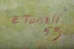 E.Tunell, Olja på duk signerad-53