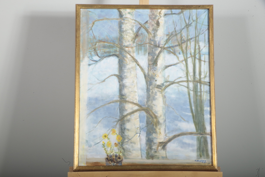 Pelle Englund, Olja på duk, Signerad 1986