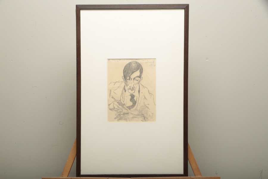 Axel Fridell, Blyerts teckning "Vänporträtt"