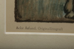 Acke Åslund, Tryck efter originallitografi "Marknad"