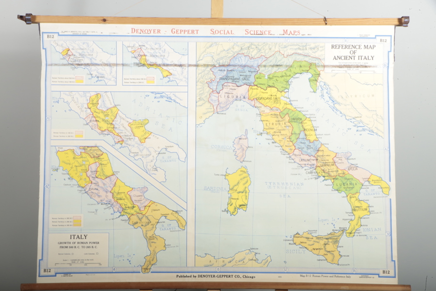 Plansch, "Den romerska maktutvecklingen i Italien"