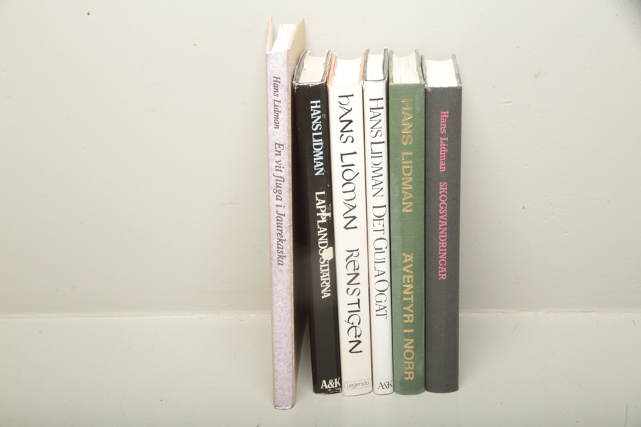 Hans Lidman, böcker 6st 