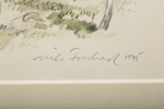 Nils Forsberg, Akvarell, Signerad 1975