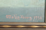 Otto Lindberg, Olja  på duk, "Stilleben" Signerad 1936