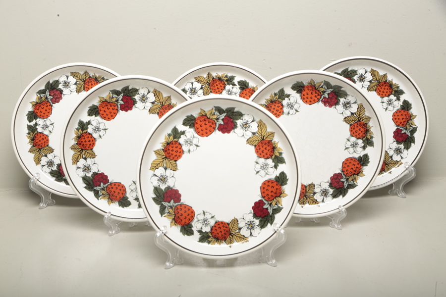 'Strawberry Fair' Assietter, 6st "Simpsons"