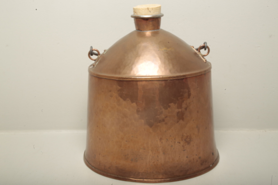 Koppar flaska 1800/1900-tal 
