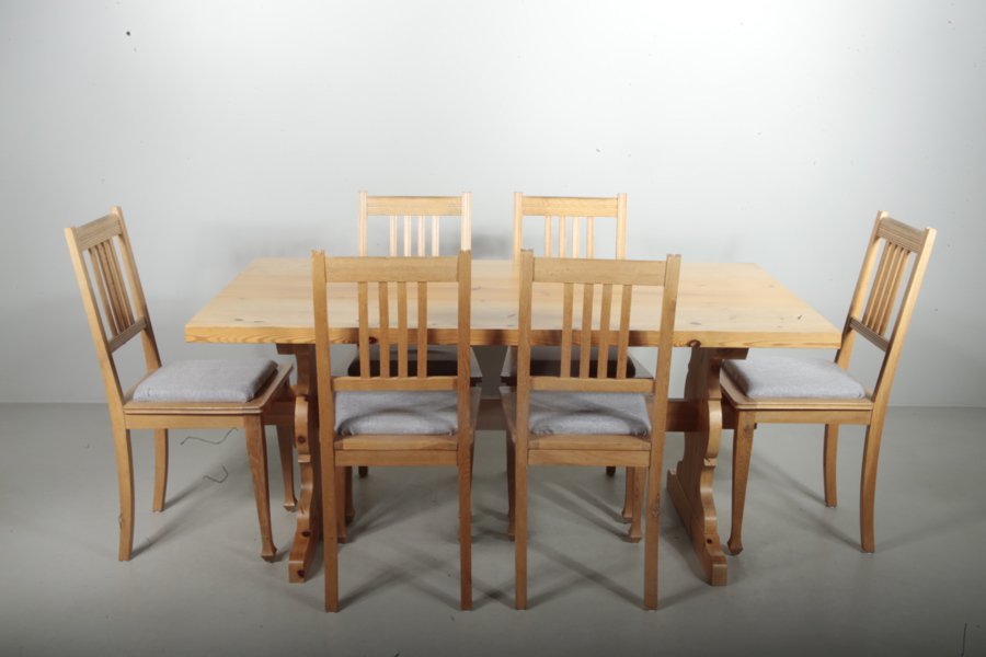 Möbelgrupp, Furu, 7 delar