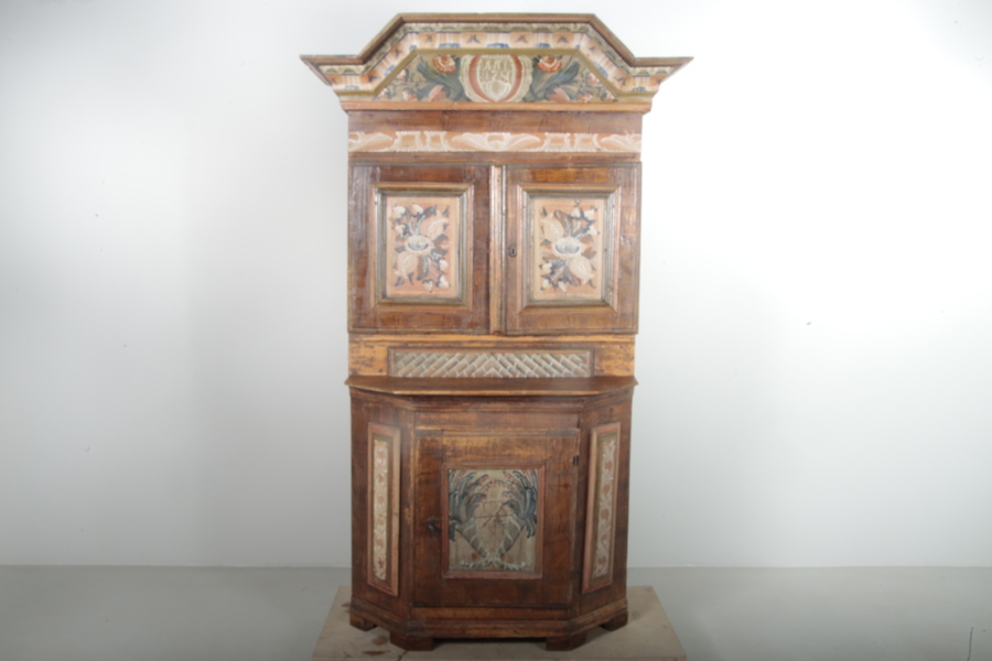 Skänkskåp, 1700-tal, Dalarna, Märkt: ANO 1780, original målat.