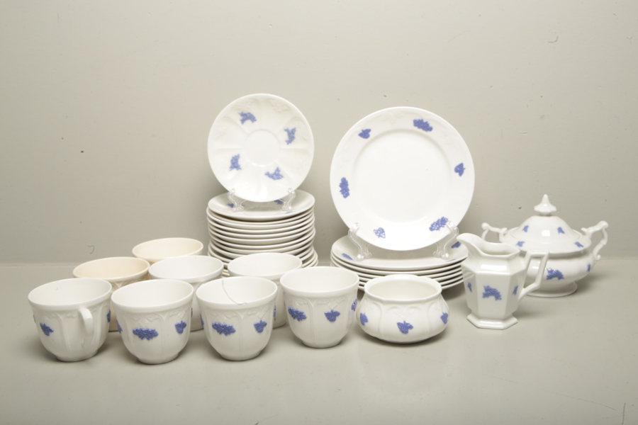 Old Gustavsberg "Blå Blom" 33 delar