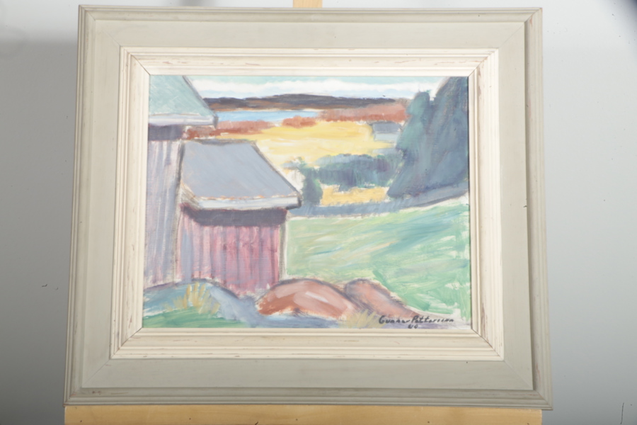 Gunnar Pettersson olja på pannå, signerad -49