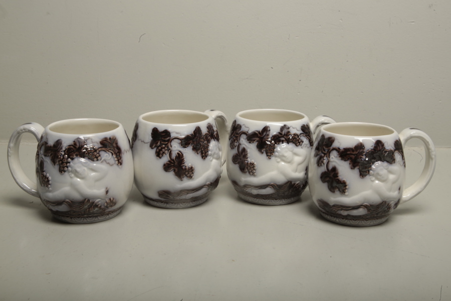 Gefle "Mullbär" muggar, 4 stycken