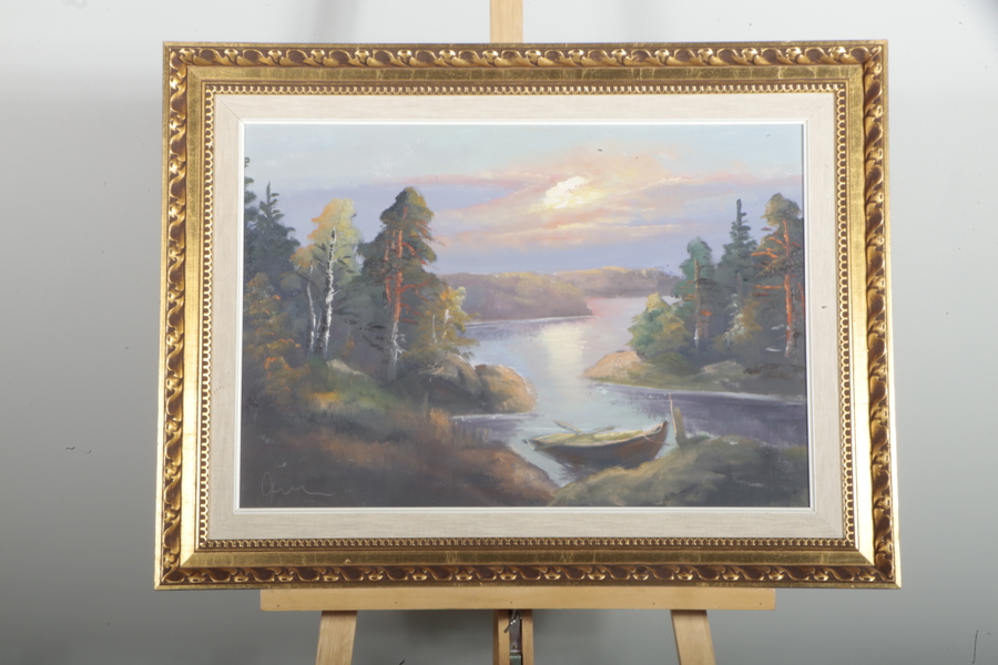 Ove Lennart Swedin olja på duk, signerad