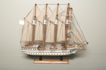 Modell skepp, "Fullriggare" Märkt: J.S Elcano