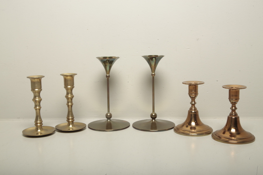 Ljusstakar, Mässing, 1900-tal