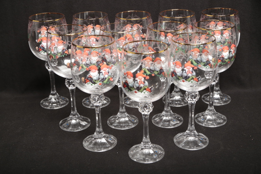 Fotglas, Gammeldags Jul, 12st 