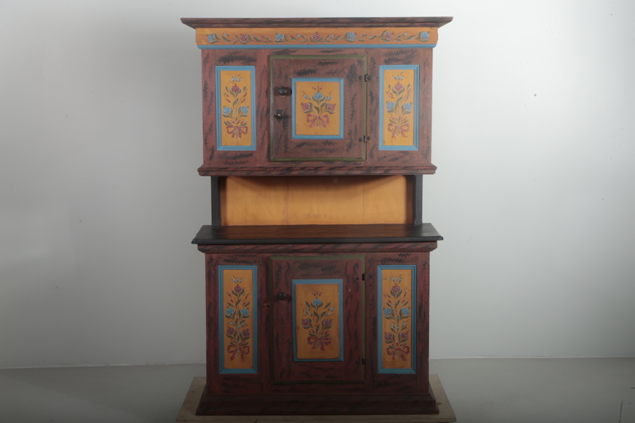 Skåp 1800-tal Allmoge "Erik Gustav Kring"