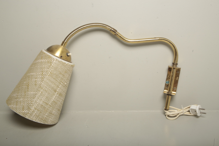 Vägglampa mässing, 1900-tal