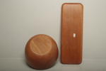 Uppsala slöjd skål + bricka, teak