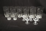 Diverse glas, 14 stycken, 1940-tal
