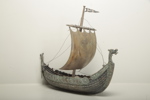Vikingaskepp brons/koppar, 1900-tal