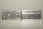Registreringsskyltar plåt, 2 stycken