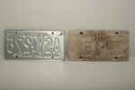 Registreringsskyltar plåt, 2 stycken
