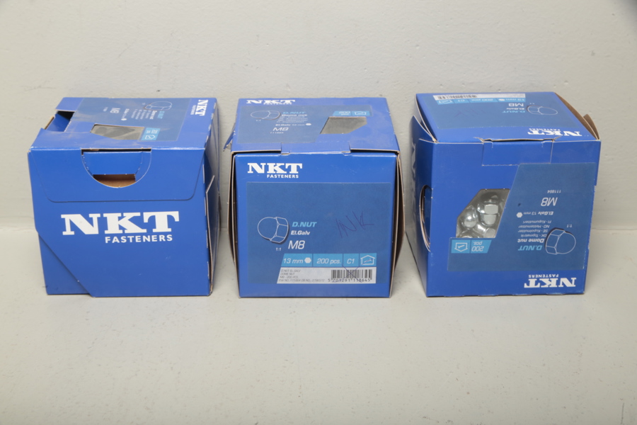 'NKT' Kupolmuttrar, 3-Pkt x 200st 