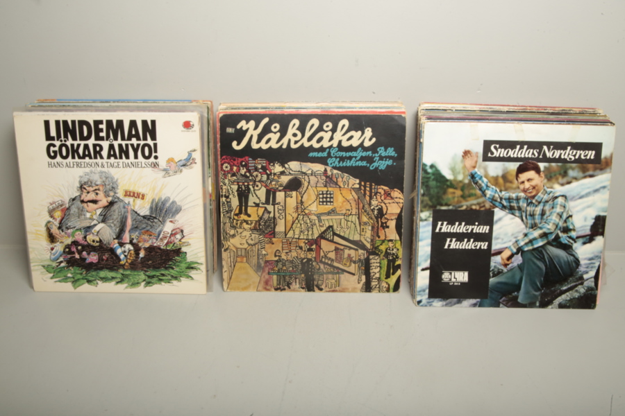 Parti vinylskivor LP