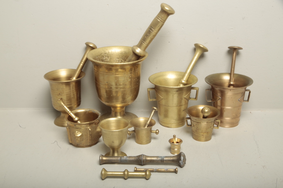 Parti mortlar mässing