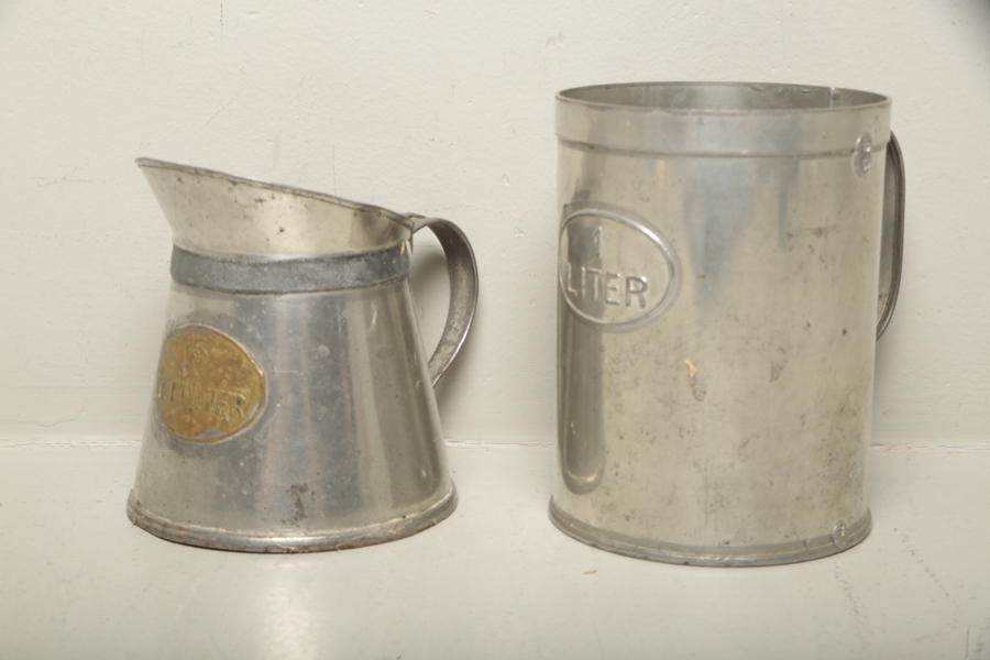 Mått, 2st i bleckplåt