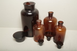 Apoteksflaskor, 4st
