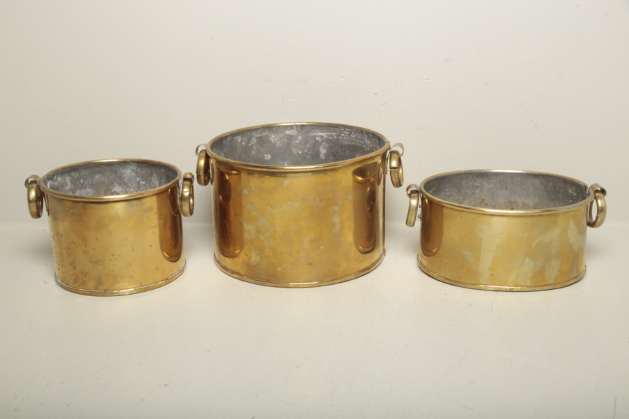 Mässingskrukor, 3st 