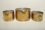 Mässingskrukor, 3st 