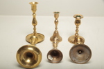 Ljusstakar i mässing, 3-par