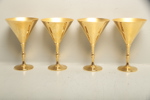 Skultuna, Cocktailglas i mässing, 4st, 1900-tal