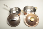 Kopparkastruller, 2st 