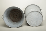 Zinktunnor med lock, 1-par 