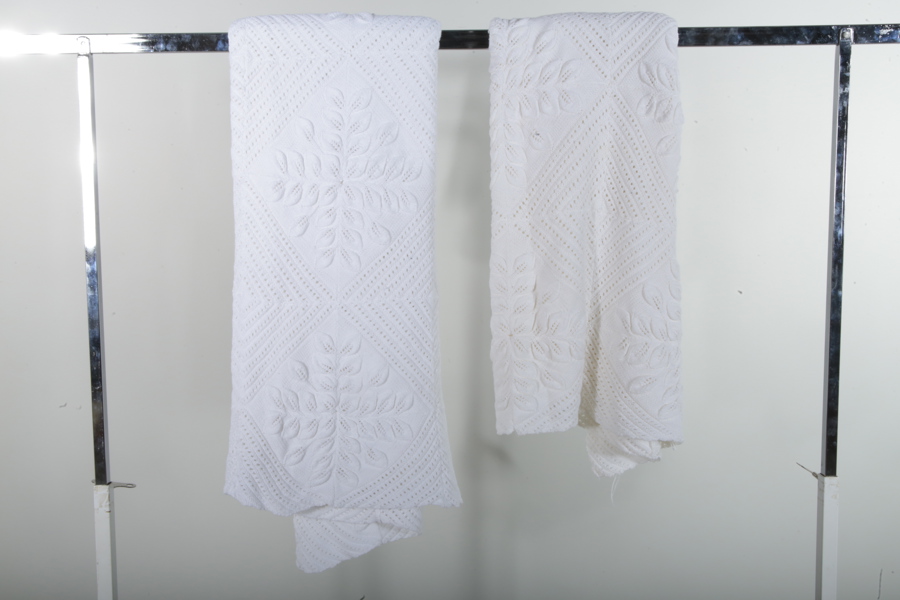 Virkade överkast, 2st 