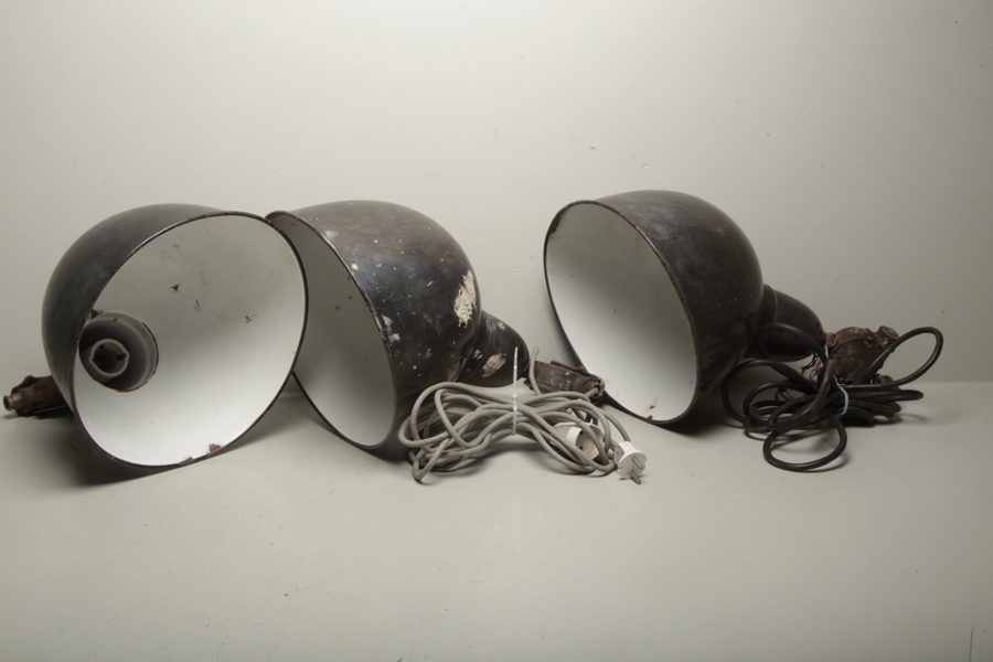 Industrilampor, 3st, 1900-tal