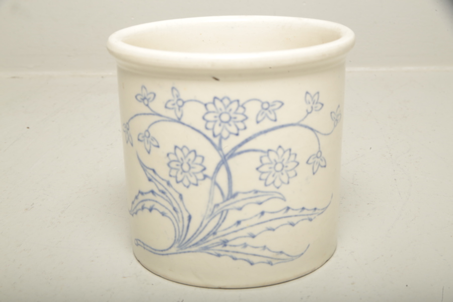 Gustavsberg, blåvit kruka, 2/3L